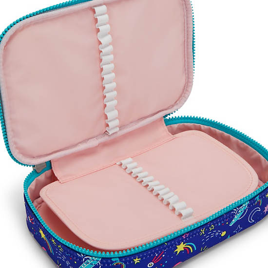 Sacs Kipling 100 Pens Printed Case Bleu | FR 1181DF
